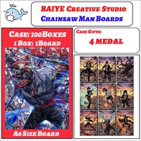 2026 Newest BaiYe Creative Studio Chainsaw Man Boards A6 Size Acrylic color paper Children's toys as birthday gifts