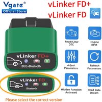Vgate vLinker FD+ BT4.0/ FD BT3.0 V2.2 for Ford Forscan OBD2 Scanner Car Diagnostic Tools Auto Scanner J2534 PK V1.5 ELM 327
