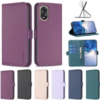 Flip Leather Case For OPPO A60 4G A38 4G A18 4G A58 4G A98 5G A78 5G A78 4G A17 A57 4G A76 4G Cover With Card Slot Holder Fudda