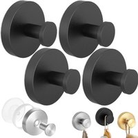Stainless Steel Waterproof Suction Cup Hooks For Shower, Bathroom, Hanging Towels,Wall Mount on Glass Shower Doors,Tiles,Mirrors