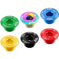 AliExpress Other Bicycle Crank Arm Fixing Bolt Crankset Nut Aluminum Alloy MTB Bike Crank Cover Screw Cap M20 Bolt For Crank Bolt Cap