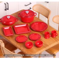 1/6 Doll House Model Furniture Accessories Tableware Set Pot Cup Bowl Plate Dishes Bjd Ob11 Gsc Blyth Soldier Lol Miniatures Toy