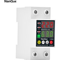 Ajustable Voltage Protector AC110V 220V 50/60Hz Automatic Recovery Settable Current Protector 1-63A Voltage Current Meter
