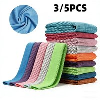 3/5PCS Quick Dry Super Absorbent Camping Towel Fitness Swimming Yoga Beach Quick Drying Polyester Fiber Towels