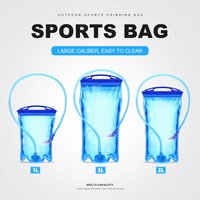 WRELS Water Reservoir Water Bladder Hydration Pack Storage Bag BPA Free 1L 1.5L 2L 3L Running Cycling Hydration Vest Backpack