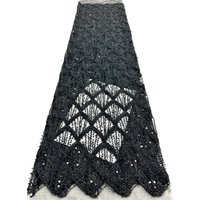 African Lace Fabric High Quality Handmade Beads Bridal Lace Fabric Luxury Sequins Beaded Embroidery for Wedding Dresses Sewing