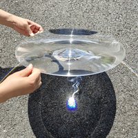 Large Size Fresnel Lens PMMA Plastic 300mm Diameter Solar Concentrator Magnifying Glass Clear Optical Optical Lens Ignition Test
