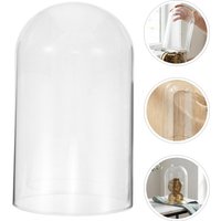 Clear Glass Dome Cloche Display 10x5 High Transparency Dome for Mechanical Clock Anniversary Dustproof Decorative Showcase