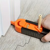 1pcs Irregular Radius Ruler Contour Gauge Outline Shape Duplicator For Woodworking DIY Measuring Tools