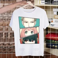 Spy X Family Spy Family Anya Smug Tshirt Harajaku Casual Yor Forger Loid Forger Bond Forger Tee Short Sleeve Tops Casual Trend