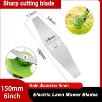 Lithium Battery Lawn Mower 6 inch 150mm Alloy Saw Blade Lawnmower Metal Trimming Replacement Blade Accessories for Lawn Garden