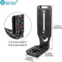 BEXIN L130-50C Foldable Universal Camera L Bracket Shot Quick Release L Plate 1/4 In Screw Compatible Arca Swiss Vertical Video