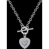Fashion brand 925 Sterling Silver Necklace For Women Charm purple Crystal romantic Heart Pendant gifts Wedding Jewelry