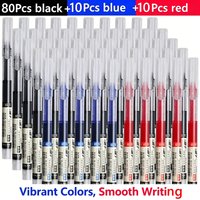 Ballpoint Pens Set 10/50/100pcs Black /Blue/Red Smooth Writing for University, Quick-Drying Ink, Comfor School Office Supplies