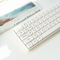Minimalist White XDA Keycap Japanese Korean Spanish Arabic Thailand Russian French 120 Keys Cap Mechanical Keyboar 100% 80% 75%