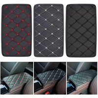 Universal Car Leather Armrest Mat Auto Armrests Storage Box Mats Dust-proof Cushion Cover Armrest Protector Waterproof Interior