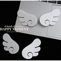 Kawaii Angel Wing Hair Clips For Women Sweet White Cartoon Wing Barrettes Acrylic Hair Pins For Daily Party Hair Accessories