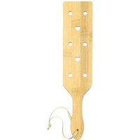 34cm Bamboo Wood Paddle Lightweight Thin Wooden Paddles with Airflow Holes for Light Play,Equestrian Riding Equestrian bat