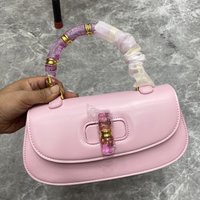 Classic Box Saddle Bags For Women Luxury Designer Handbags And Purses 2025 New In PU Acrylic Top Handle Small Underarm Shoulder