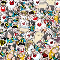 Japanese manga character stickers cute cartoon waterproof stickers for decorating books, stationery, water bottles, gifts DIY