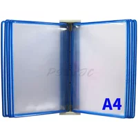10 Page Flipping Folder A4 Wall Mounted Standard Operation Manual Data Display Rack PVC+metal Frame Material