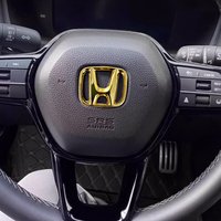 Steering Wheel ABS Car Interior Sticker Cover 5x4cm for Honda Odyssey CRZ Fit CRV Civic City HRV Accord Jazz Crosstour Pilot