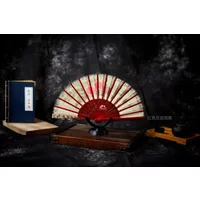 Wooden fan Spanish group dance fan multi-coloured classical folding fan catwalk model