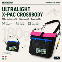 X-Pac Waterproof Hiking Crossbody Bag 180g Ultralight Dyneema Sling Bag YKK Zipper Tactical Outdoor Camping Sacoche Pouch