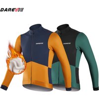 AliExpress DAREVIE Man Cycling Maillot Winter Windproof PRO Level Cycling Jersey Anti Slip Keep Warm MTB Road Cycling Clothes For Men