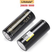 1-10pcs LiitoKala Lii-50A 26650 5000mAh High Capacity 3.7V Lithium Battery For Flashlight Li-ion Rechargeable Battery 26650-50A