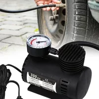 12V 300PSI Electric Inflator Mini Air Compressor Car Electric Tire Air Inflator Pump Electric Air Pump with Pressure Check Gauge