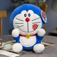 Original Doraemon Dessert-Making Machine Cat Plush Toy Cute Cartoon Blue Cat Stuffed Animal Ideal Children's Birthday Gift
