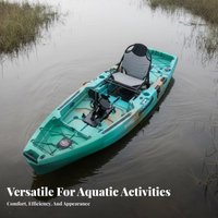 Pedal Drive Fishing Boat Foldable Inflatable Fishing Kayak Inflatable Pedal Kayak Wear-Resistant Single Person Adaptable Boat
