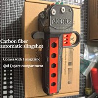 PLA+PETG3D Printed Carbon Fiber Automatic Rapid Shooting Lightweight and Durable Outdoor Portable Hunting Tool