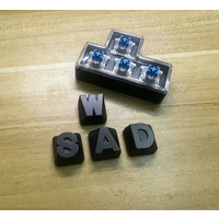 3D Printed WASD Keycap Fidget Toy Keychain 3 In 1 Removable High Sensitive Click Switch For Mechanical Keyboard RGB Backlit