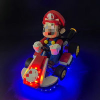 LED Light Compatible For Standard Kart 72037 Building Blocks Remote Control Lamp (Not Include Building Blocks) Birthday Gift