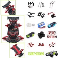 SCY 18101 RC Cars Original factory and metal upgrade components Steering cup, receiver, pillar, body shell,CVD,Prevent collision
