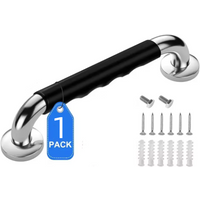 1PC Grab Bar for Bathtubs and Showers 304 Stainless Steel Silicone Anti Slip Bathroom Safety Handle for Elderly Senior