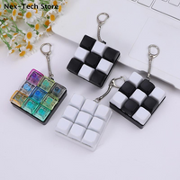 DIY 9 Keys Button Keyboard Keycap Keyboard Keychain Decompression For Adult Gifts To Relief Pass Time