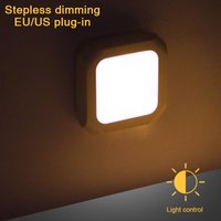 Nachtlicht mit EU/US-Stecker Lichtsteuerung LED-Nachtlampe Wandleuchten für Zuhause Flur WC Nachttischlampe Babyzimmer Schlafzimmer Korridor
