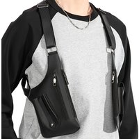 Multi-Pocket Lightweight Backpack | Fashionable Vest Bag for Daily Commute, Zipper Closure, Lining, Adjustable Shoulder Straps