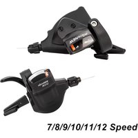 AliExpress NONE MicroNEW Mountain Bike Split-type Trigger Shifter Lever with Gear Indicator 3 X 7/8/9/10/11/12 Speed Fits 22.2mm Handlebar
