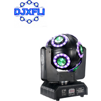 LED 8x15W 360°Rotation Beam Moving Head with Halo Effect Party Lighting Equipment Stage Disco KTV RGB Color Changing