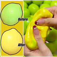 Handmade Crispy Mango/lemon Stress Ball Squeeze Toys Color-Changing Mango Squishy Fidget Ball ASMR Sensory Stress Relief Toy