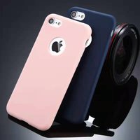 Silicon Case For iPhone 6S 6 7 8 Plus SE 2020 11 12 Pro Max 12 Mini X XS MAX XR Gel Cell Phone Cover Casing Coque With Logo Hole