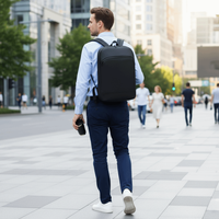 Waterproof Travel Knapsack Large Capacity Men's Backpacks Scalable Multi-pockets Student School Bag Luggage Carry Men Boys