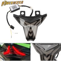 For KAWASAKI Z1000 Motorcycle Programmable Tail Light Turn Signal Ninja 400 Z400 ZX-6R ZX-10R Flash Flowing Taillight Integrated