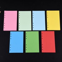 A5 A6 A7 60Sheeets Blank Colored Red Green Loose Leaf Notebook Refill Spiral Binder Index Paper Inner Pages Daily Planner Agenda