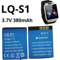 LQ-S1 Smart Watch Battery 3.7V 380mAh Polymer Lithium Batteries for DJ-09 V8 X6 A1 Y1 Bluetooth Phone Watch GPS Positioning