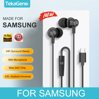 For Samsung Headphones Dolby Audio With Noise Reduction Type C Music Wired Earbuds For Galaxy S25 S24 S23 S22 Ultra A54 Note 20